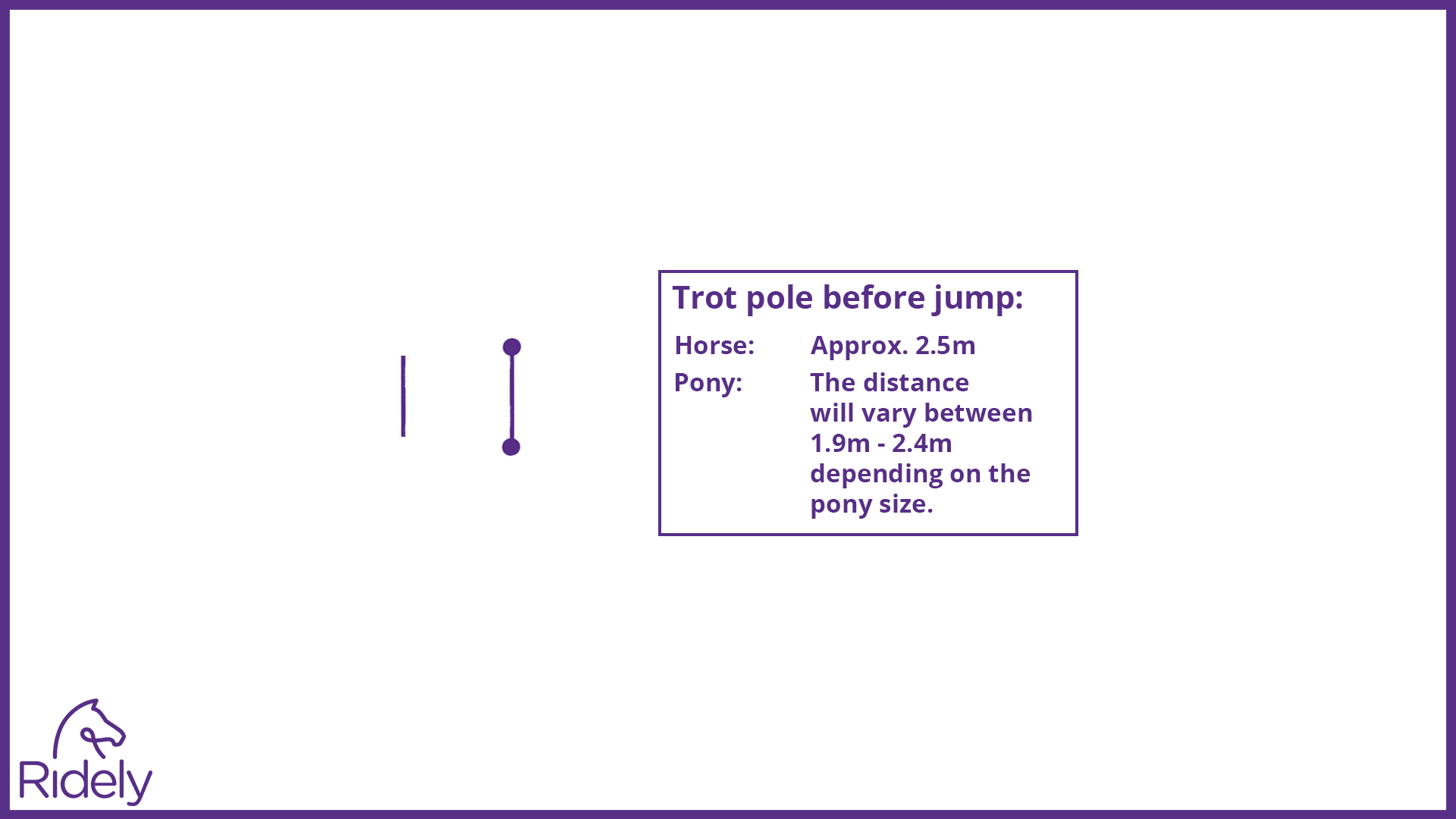 Trot pole before jump
